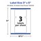 Avery Durable Waterproof Rectangle Labels with Sure Feed, 3" x 5"